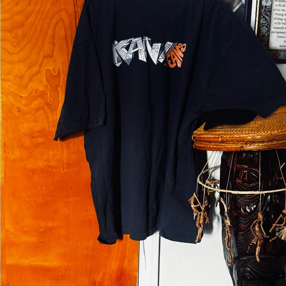 Navy Graphic Tee with Bold Design